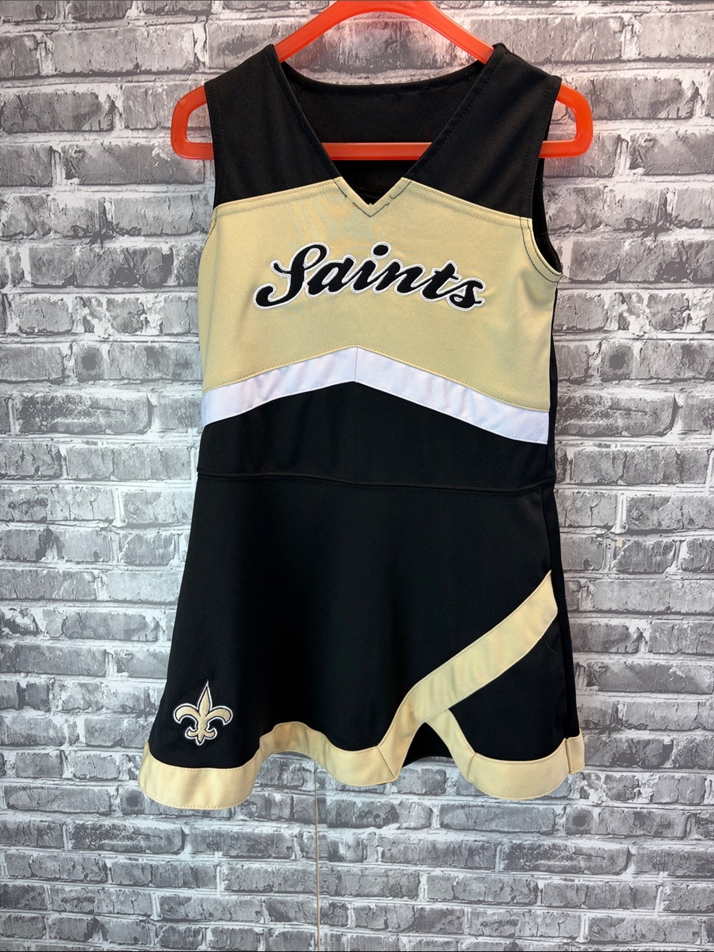 New Orleans Saints
NFL Team Apparel Kids Black and Gold 
Cheerleading outfit